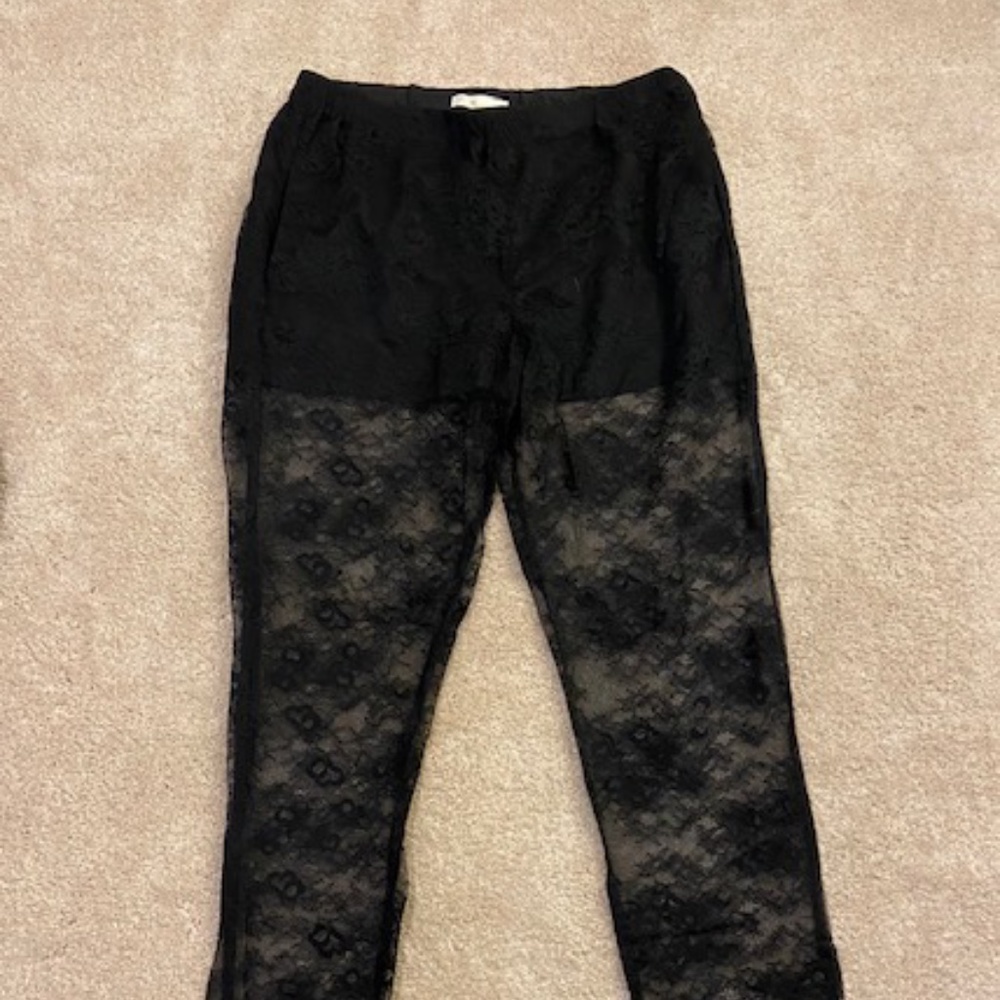 Maje Sheer Lace Pants